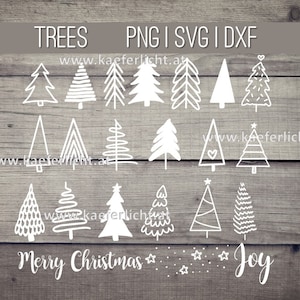 Fir Tree Stencil bundle - Christmas Tree Stencils