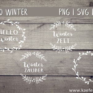 Hello Winter Winter Time Plotter Files SVG DXF PNG Wreath Cricut Brother Download Plotting Bundle Plotter File Wintertime Winter Magic Snow