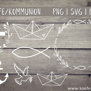 Taufe Kommunion Plotterdateien SVG DXF PNG Erstkommunion Kranz Plotterdatei Plotten Plotter Vektor Cricut Brother Canvas Silhouette Download
