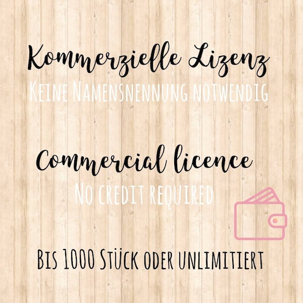 Kommerzielle Lizenz Commercial Licence Kaeferlicht