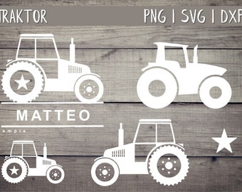 Plotter File Tractor Tractors SVG DXF PNG Vector Cricut Brother Silhouette Baby Child Toddler Plotter Plotten Farm Farmer Tractor