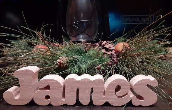 Wooden Names Scroll Saw Personalized