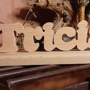 Wooden Scroll Saw Names ~ Personalized