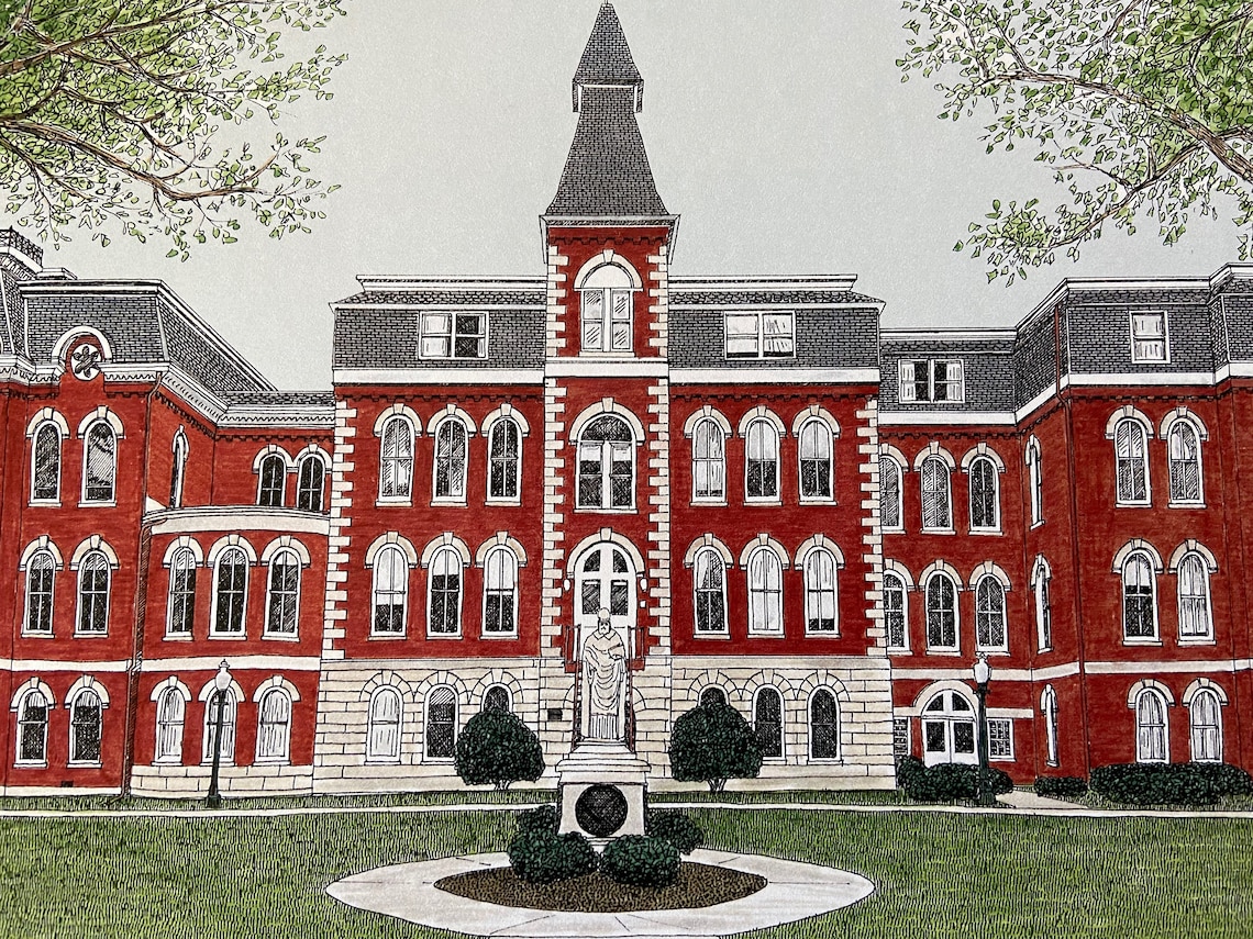 St. Ambrose University St. Ambrose Hall Davenport Iowa Etsy