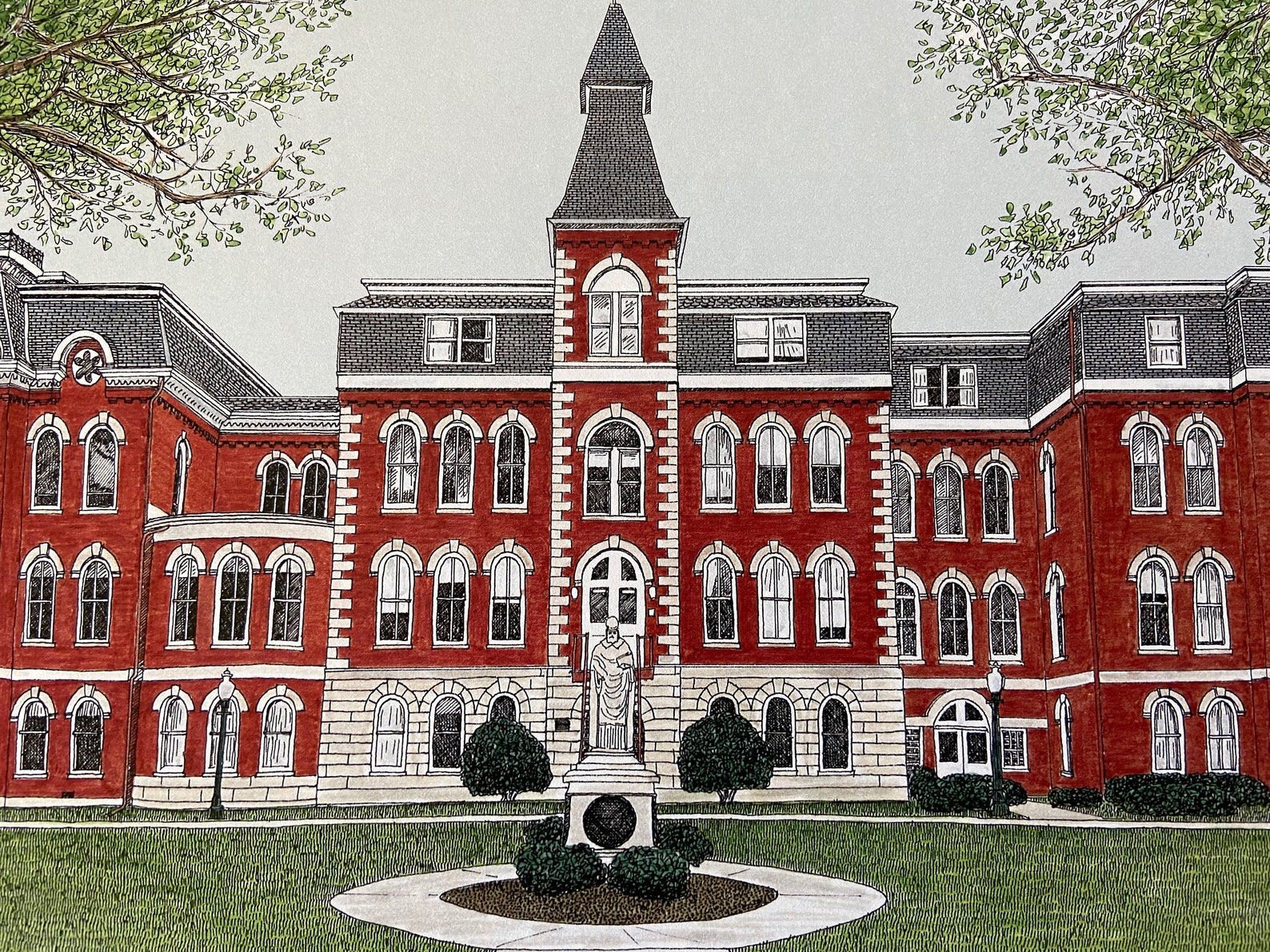 St. Ambrose University St. Ambrose Hall Davenport Iowa Etsy