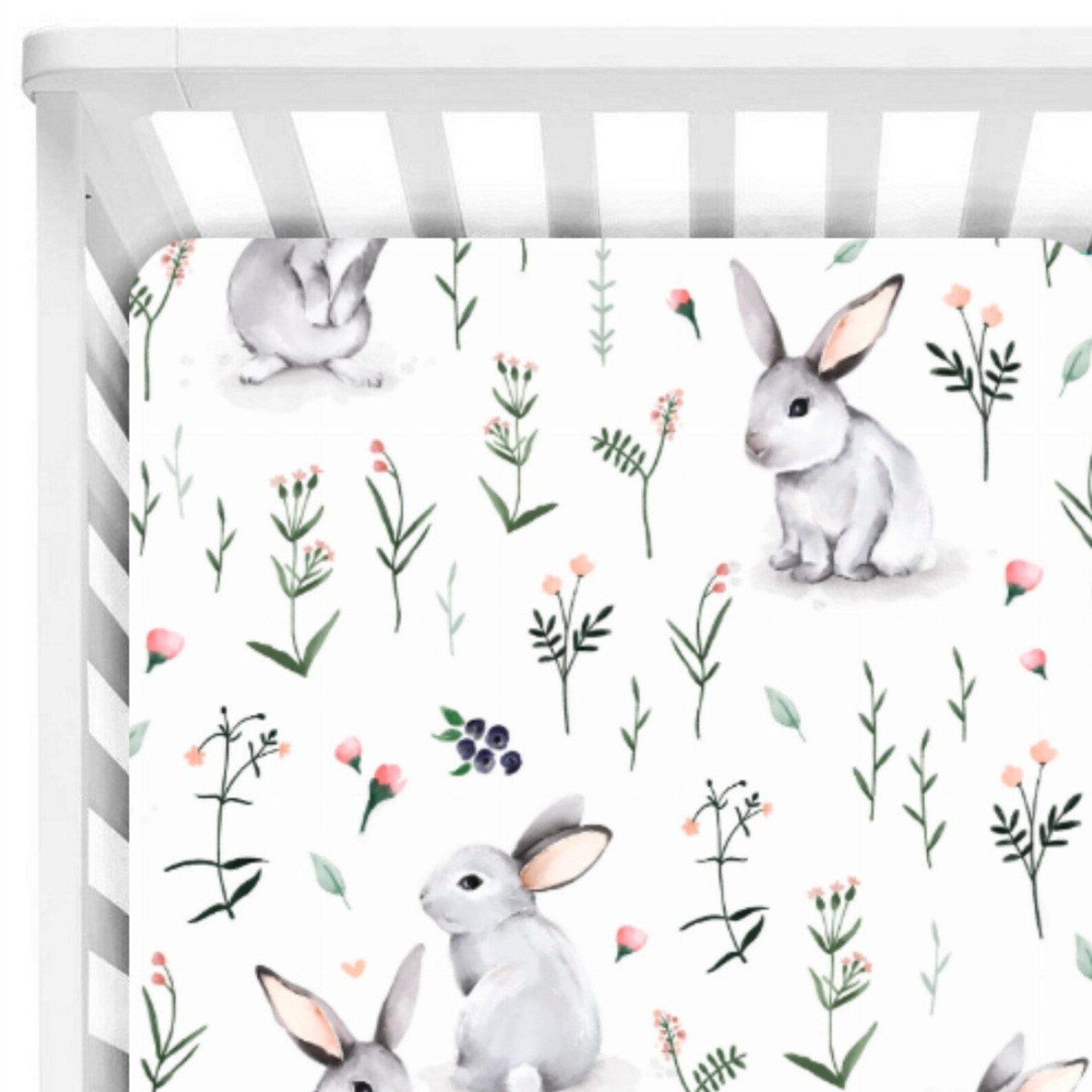 Bunny Crib Sheets, Bunny Crib Bedding ~ Bunny Cot Bedding ~ Gender