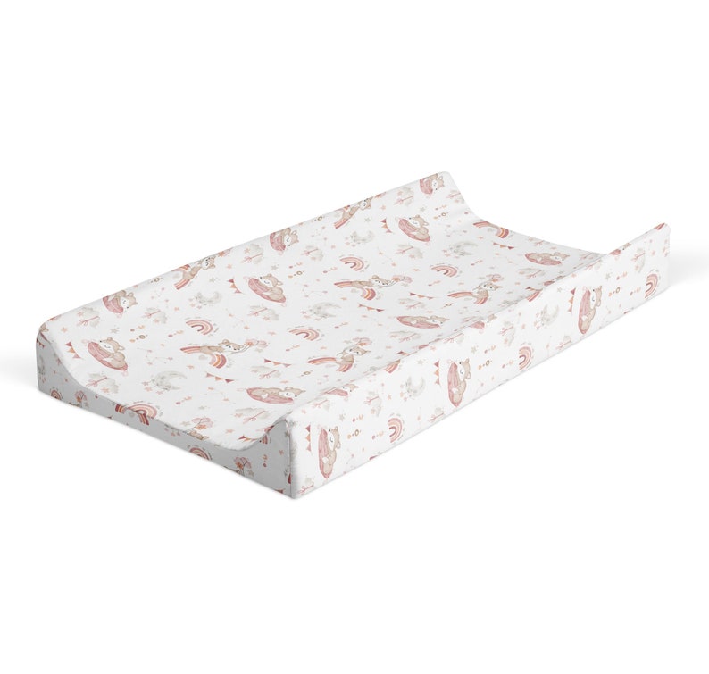 Boho Baby Girl Crib Bedding Set Fox Crib Bedding Boho Crib Etsy