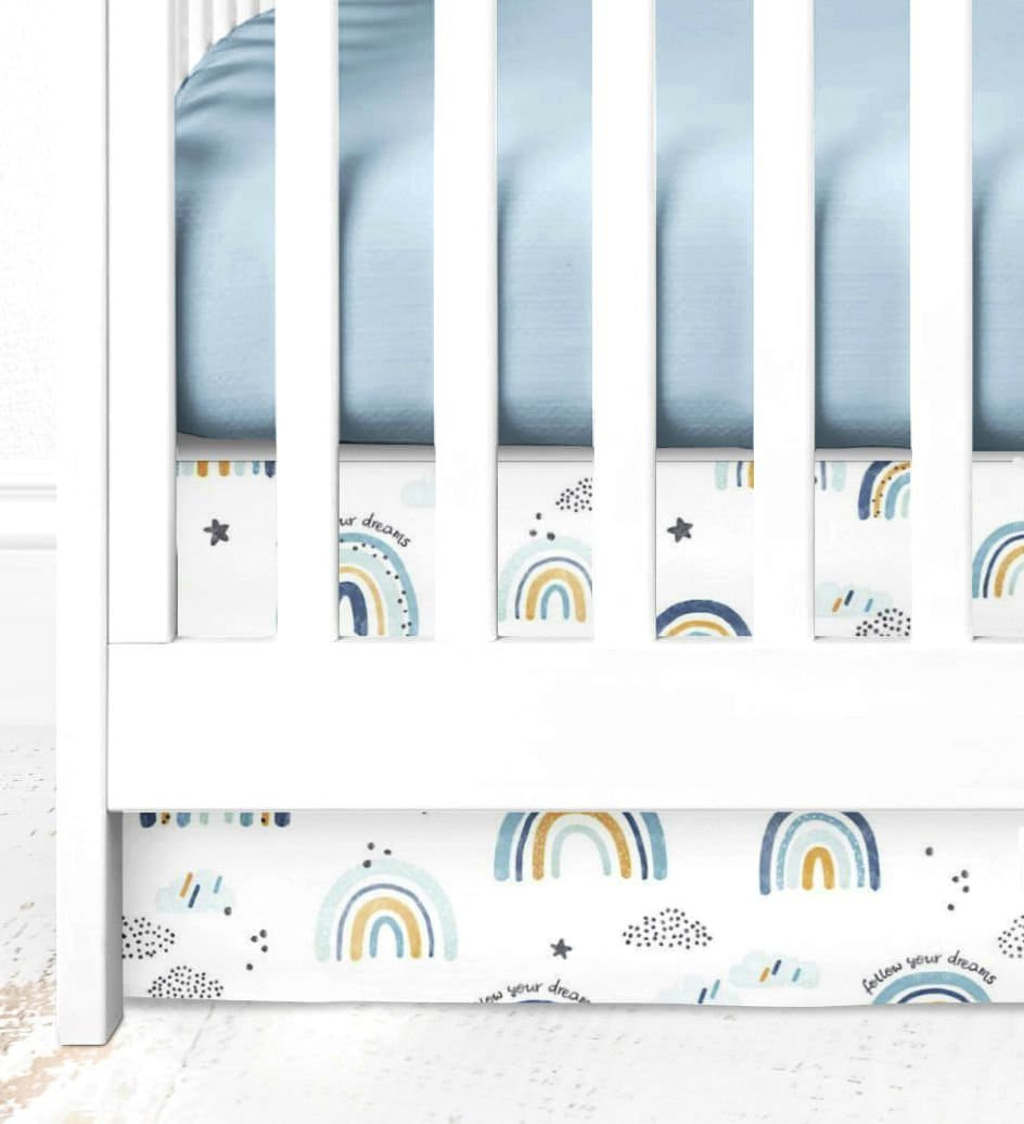 Rainbow crib bedding set boy Rainbow bedding set baby Etsy