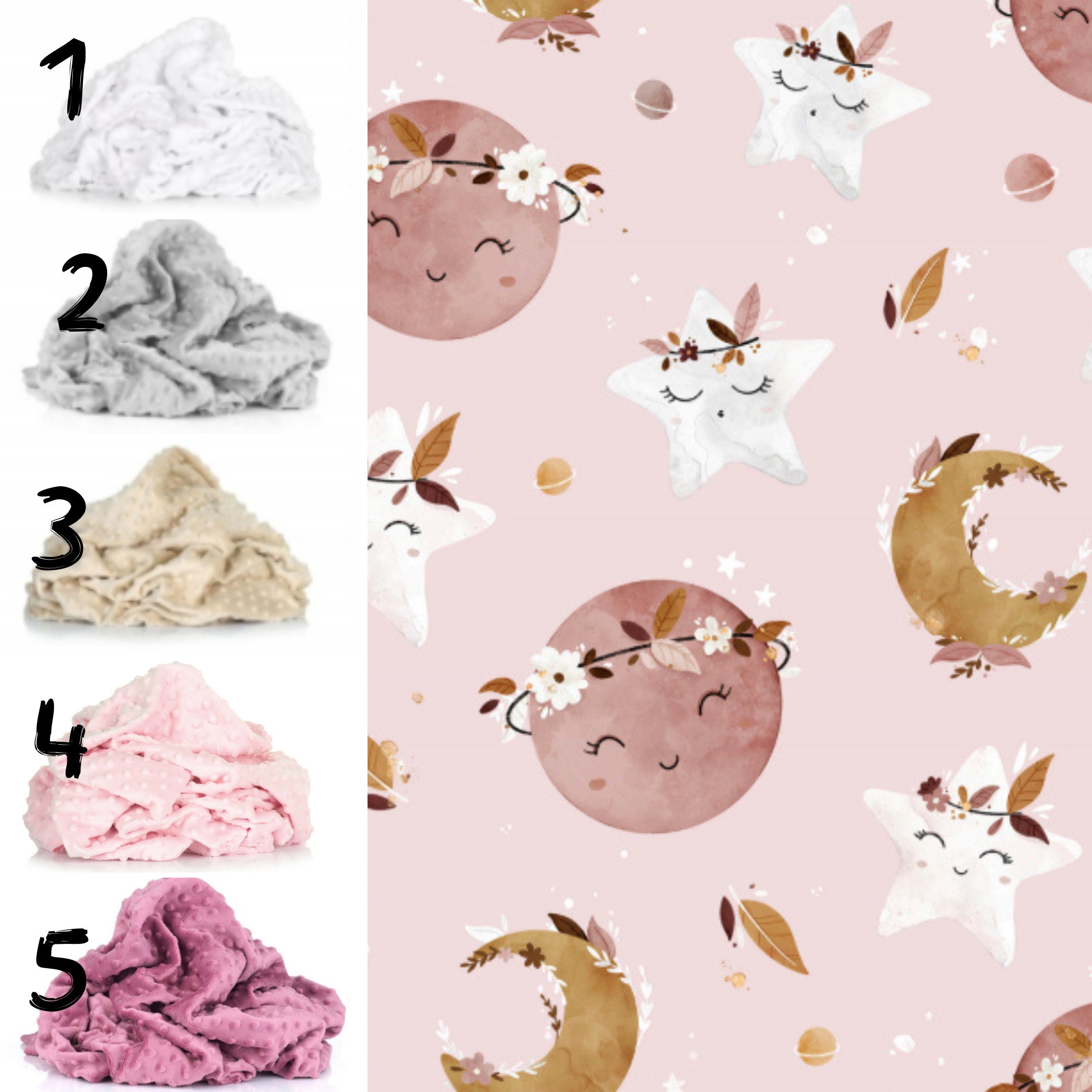 Moon and Star Crib Bedding Set Boho Baby Girl Crib Bedding Etsy Australia