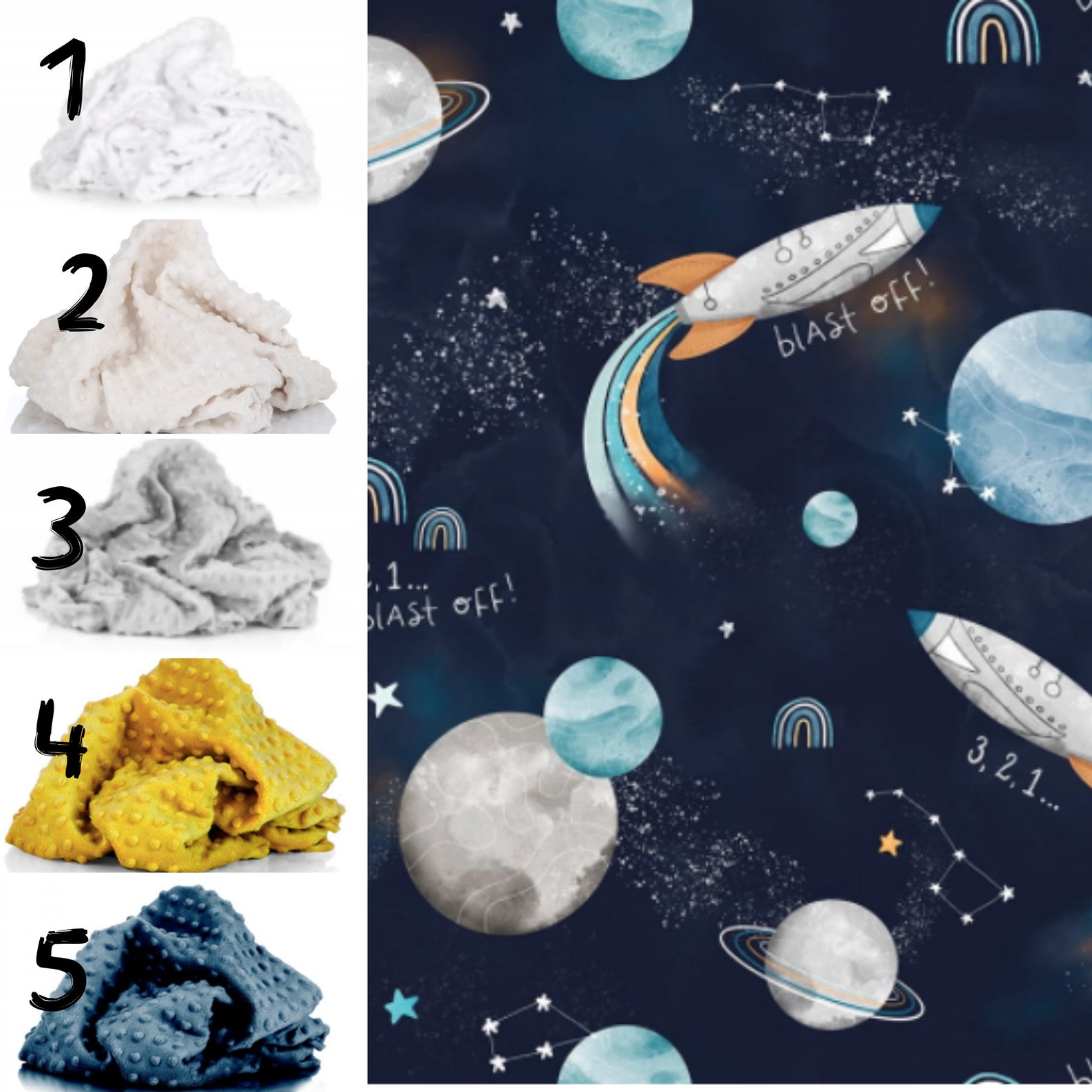 Galaxy Crib Bedding Set Boy Crib Bedding Set Space Baby Bedding Set