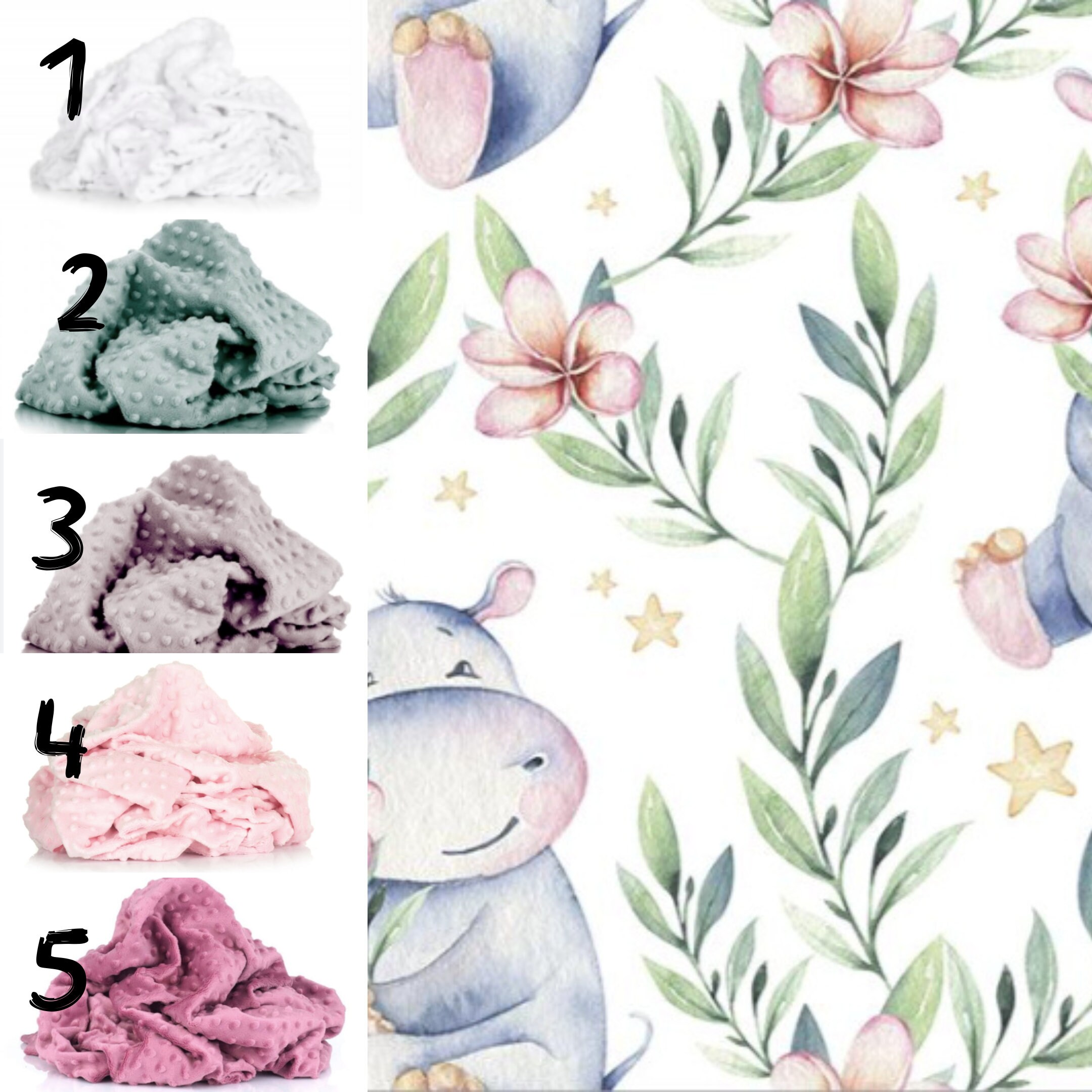 Hippo crib clearance bedding