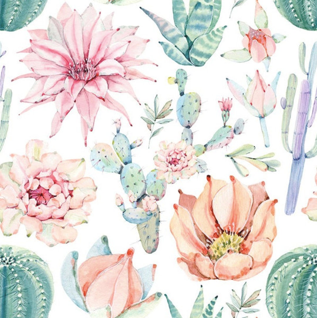 Cactus Crib Bedding Set, Baby Crib Set Girl, Cactus Nursery Bedding Set