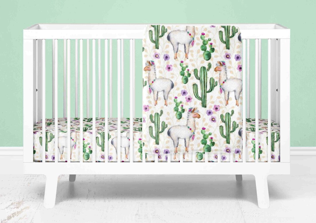 Llama Crib Bedding Set Baby Girl Crib Bedding Set Llama Nursery Bedding