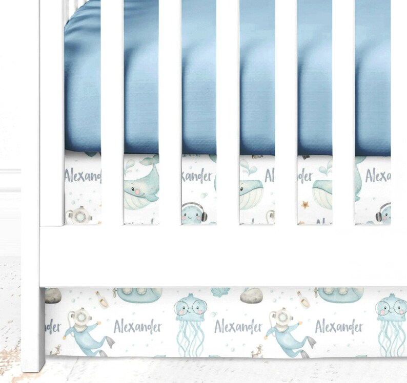 Personalized Boy Crib Bedding Set Nautical Crib Bedding Etsy