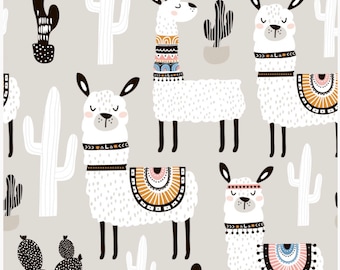 Couverture bébé lama ~ Literie bébé lama ~ Cadeaux bébé lama ~ Couverture lama à pois ~ Couette lama bébé Chambre de bébé lama ~ Shower de bébé lama