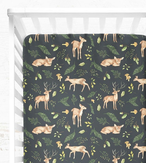 Woodland Crib Sheets Boy Fitted Crib Sheet Cot Sheets Mini