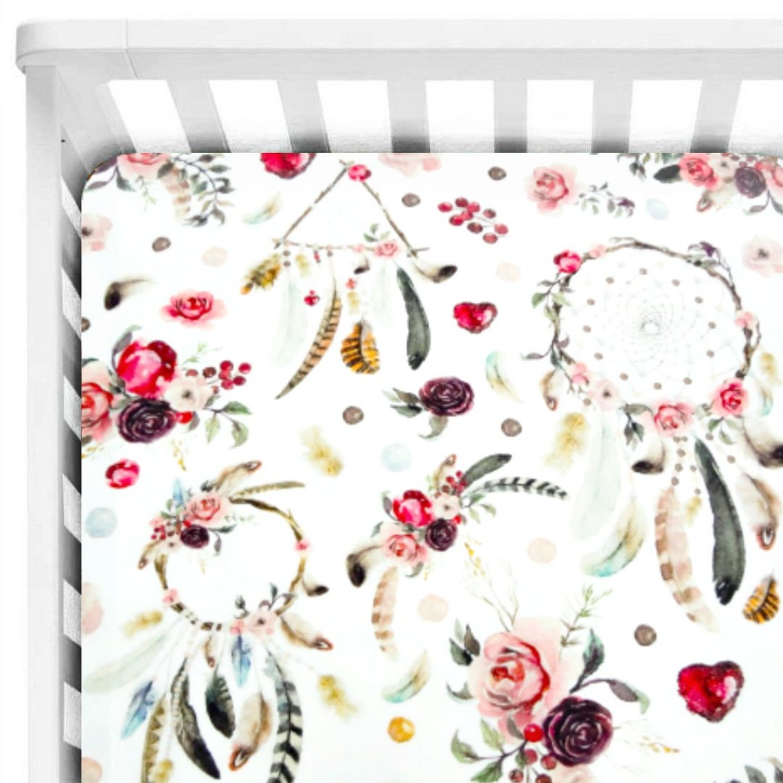 Dream Catcher Baby Bedding Baby Girl Crib Bedding Set Etsy