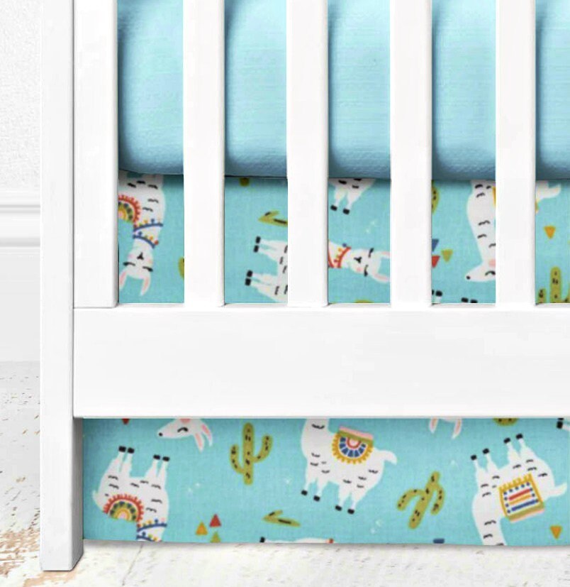Llama Crib Bedding Set Baby Bedding Crib Sets Boy Llama Etsy