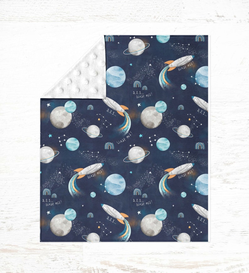 Galaxy Crib Bedding Set Boy Crib Bedding Set Space Baby Etsy