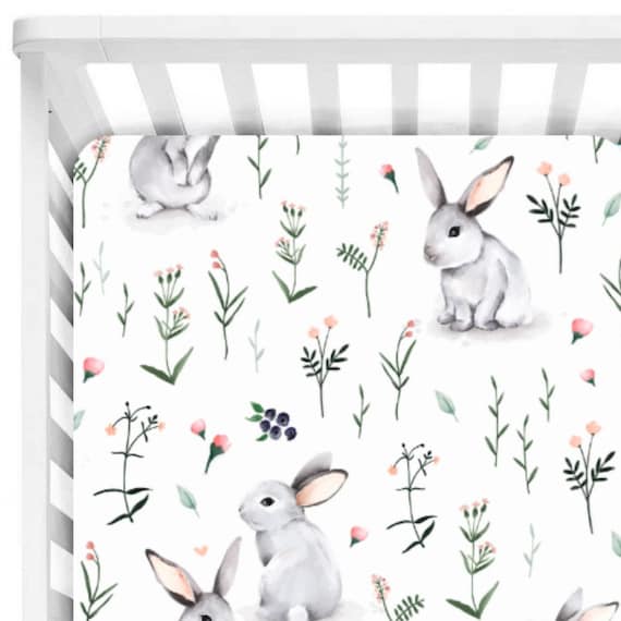 Gender Neutral Baby Bedding Set Crib Bedding Set Neutral Gender Neutral Crib Set Bunny Nursery Bedding Cot Bedding Set Baby Shower Gift Etsy