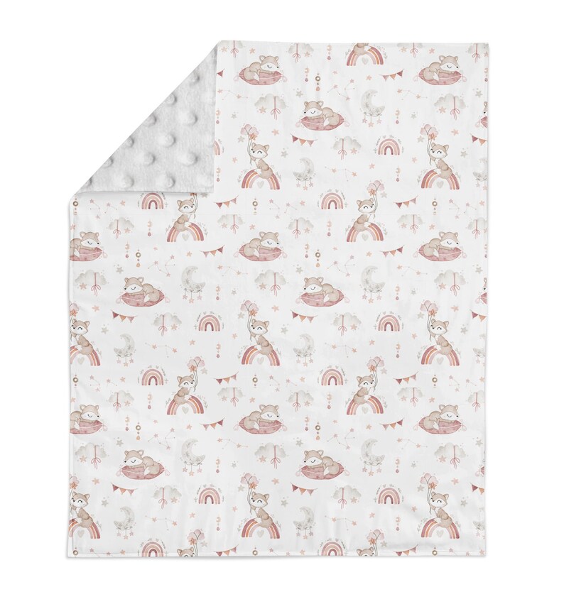 Boho Baby Girl Crib Bedding Set Fox Crib Bedding Boho Crib Etsy