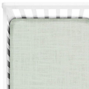 Natural linen crib sheets ~ Neutral baby crib sheet ~ Linen bedding~ Linen cot sheets ~ Solid crib sheet ~ Gender neutral nursery bedding