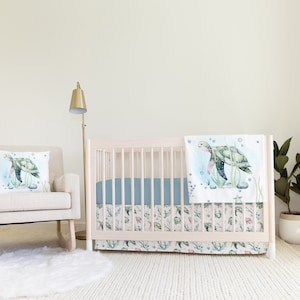 turtle crib bedding, baby bedding crib sets, boys crib bedding set, sea turtle blanket, ocean crib bedding, baby sea turtle
