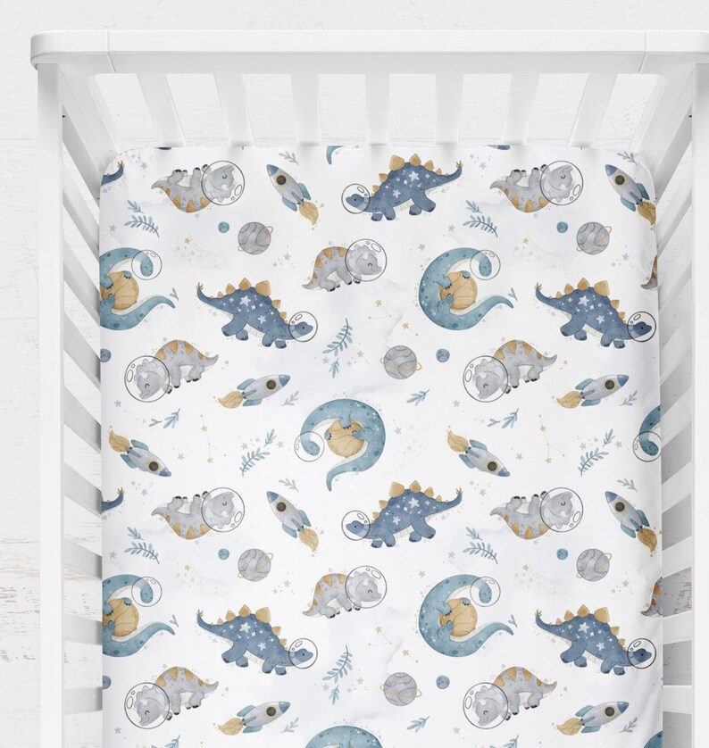 Boy Dinosaur Crib Bedding Set Nursery Dinosaur Bedding Baby Etsy