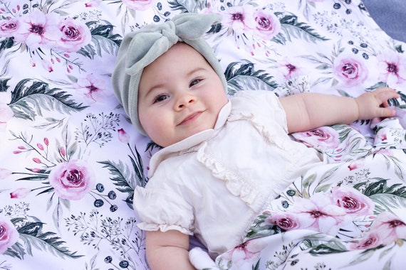 Watercolor floral crib bedding hotsell