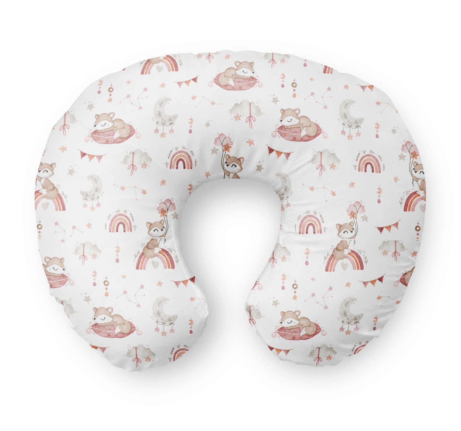 Boho Baby Girl Crib Bedding Set Fox Crib Bedding Boho Crib Etsy