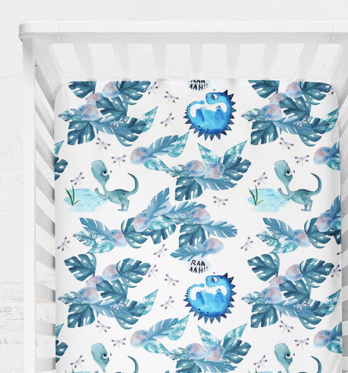 Baby boy dinosaur crib bedding Dinosaur boy crib bedding set Etsy