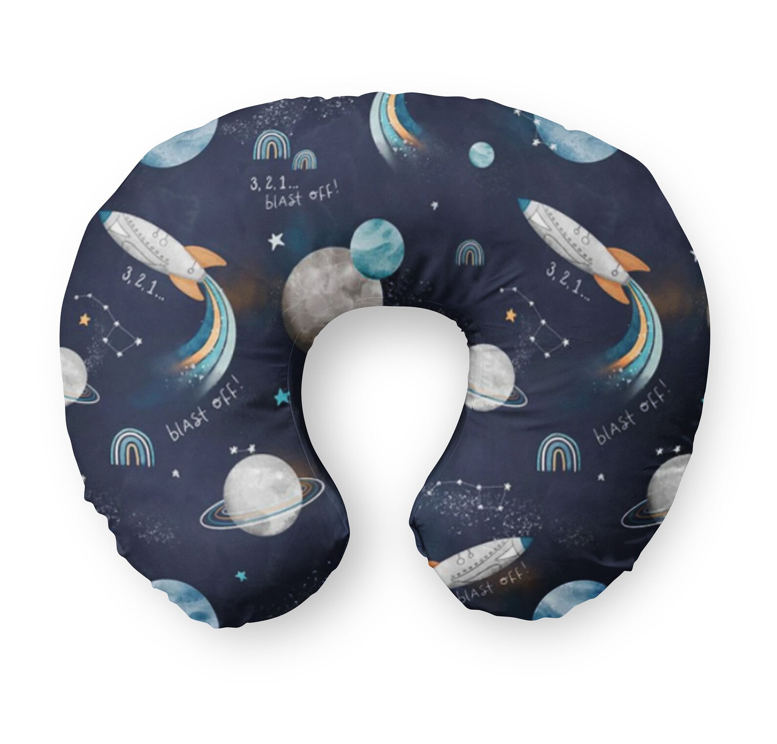 Galaxy Crib Bedding Set Boy Crib Bedding Set Space Baby Etsy