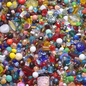 Czech Pressed Fire Polished Glass Mixed Beads for Jewellery Making 100g - Mixed