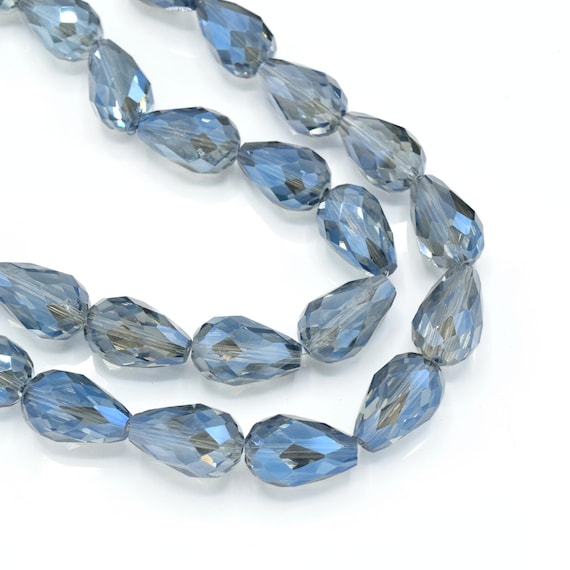 Crystal Glass Teardrop Beads, 25mm by Bead Landing™