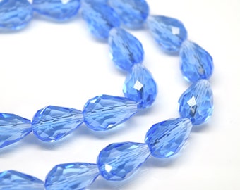 Black Teardrop Bead Vintage Beads 1454A Wholesale Faceted Beads Czech Fire Polished Beads 20 Small Teardrop Beads Hematite 5x7