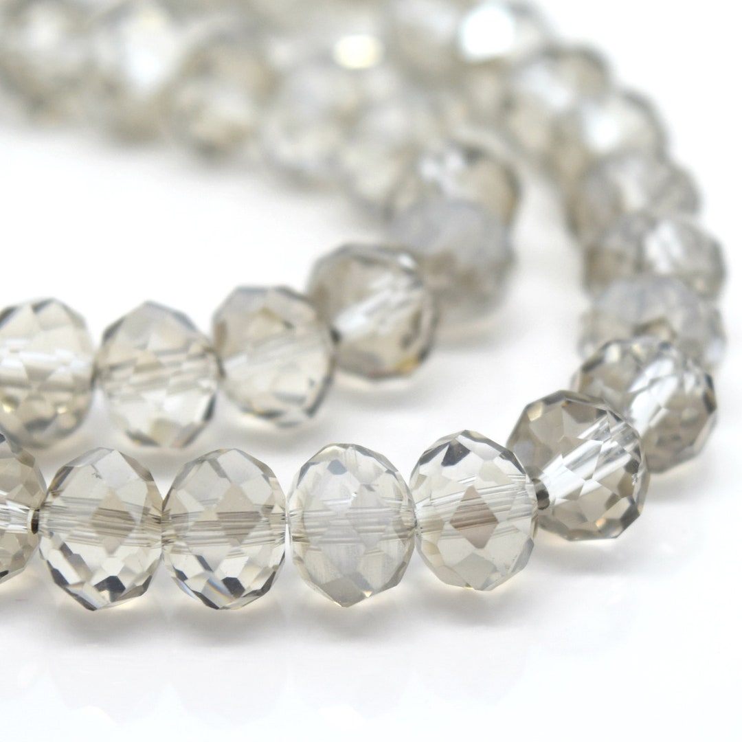 Faceted Rondelle Glass Beads for Jewellery Making - Etsy