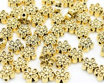 2pc gold Spacer bead cap 15mm flower spacer beads for jewelry making