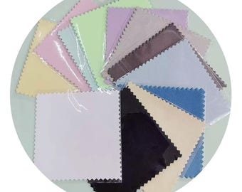 Microfibre Jewellery Polishing Cloths (50pcs) - Silver & Gold Cleaning 8x8cm