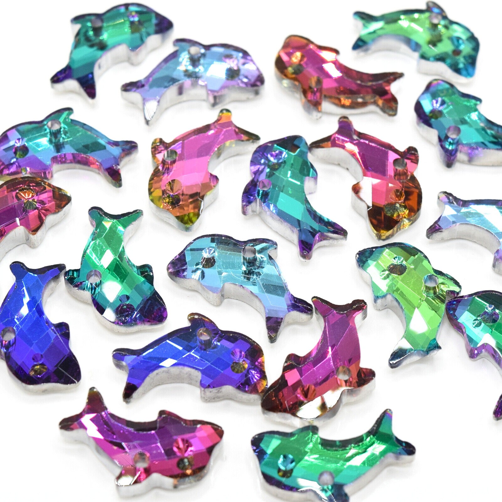 DIY Krafty Kids Dolphin Diamond Art Keychain Facet Bead Craft Kit