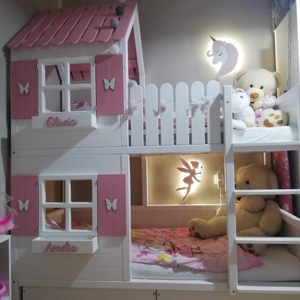 Litera, Hausbett Bed house dreambeds kinderbett jugendbett holz haus bettgestell, Dream Beds, Dream Bed, Kids bed, hochbett,etagenbett