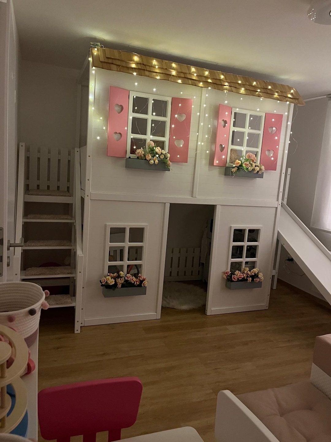 Bunkbed , Hausbett Dreambeds Kinderbett Jugendbett Holz Haus