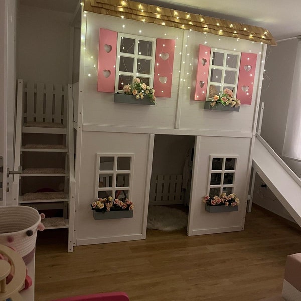 Lit superposé, Hausbett Bed house dreambeds kinderbett jugendbett holz haus bettgestell, Dream Beds, Dream Bed,Lit enfant, hochbett,etagenbett