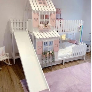 Bunk bed for kids, loft bed, playhouse, bunk bed, kids bed,toddler bed, children bed, twin bed, bunk bed with storage, tree house, bed frame