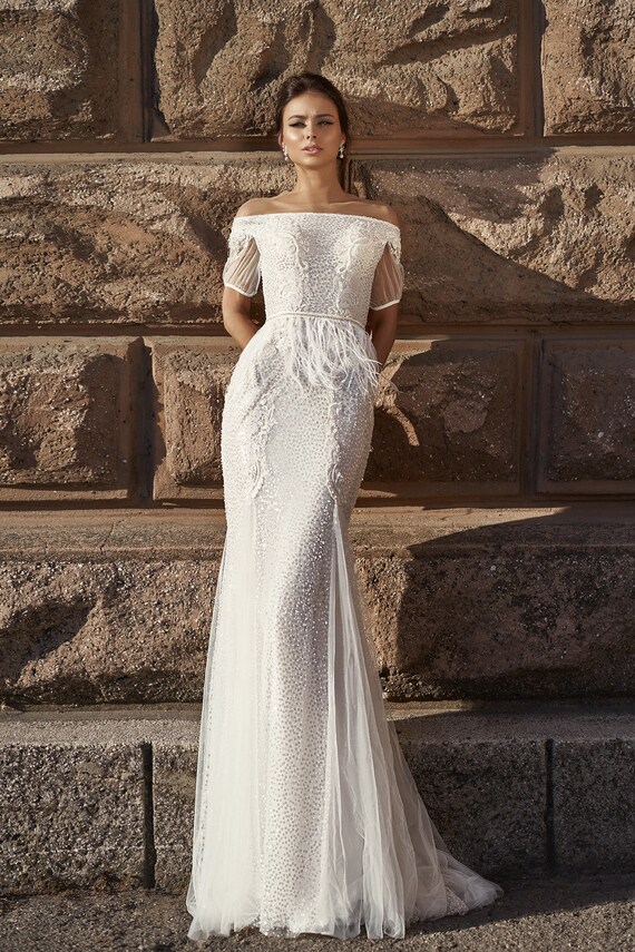 Abito da sposa con deals frange