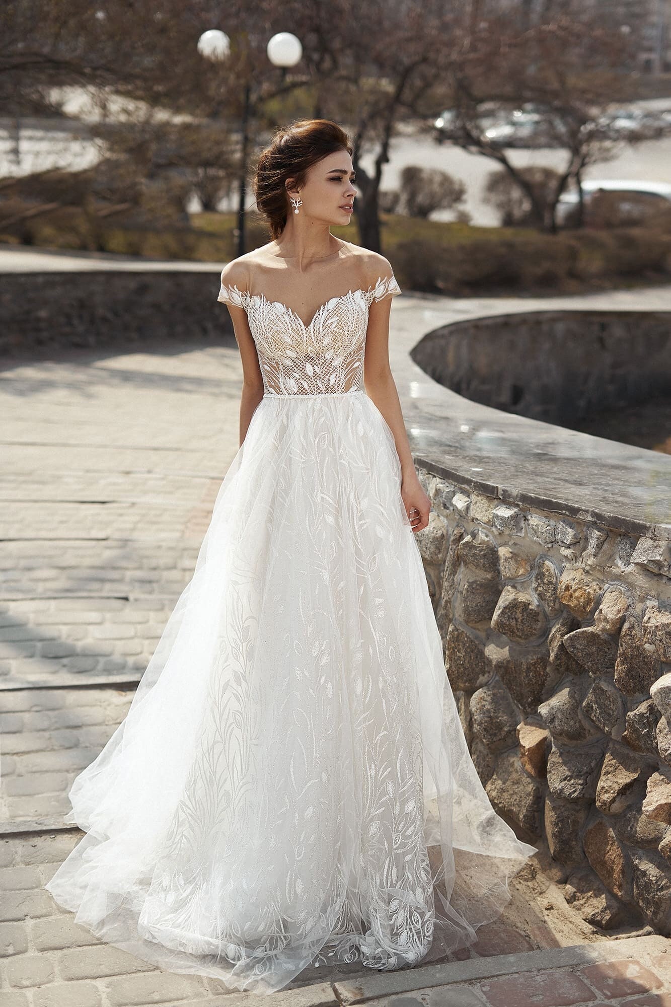 Wedding dress Benadette with detachable skirt for Sale at NY City Bride
