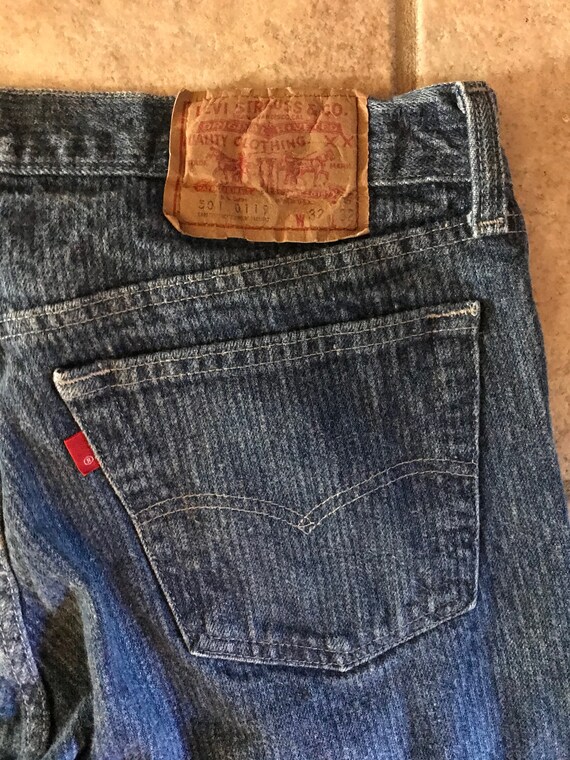 vintage 501 pinstripe levis 1980s