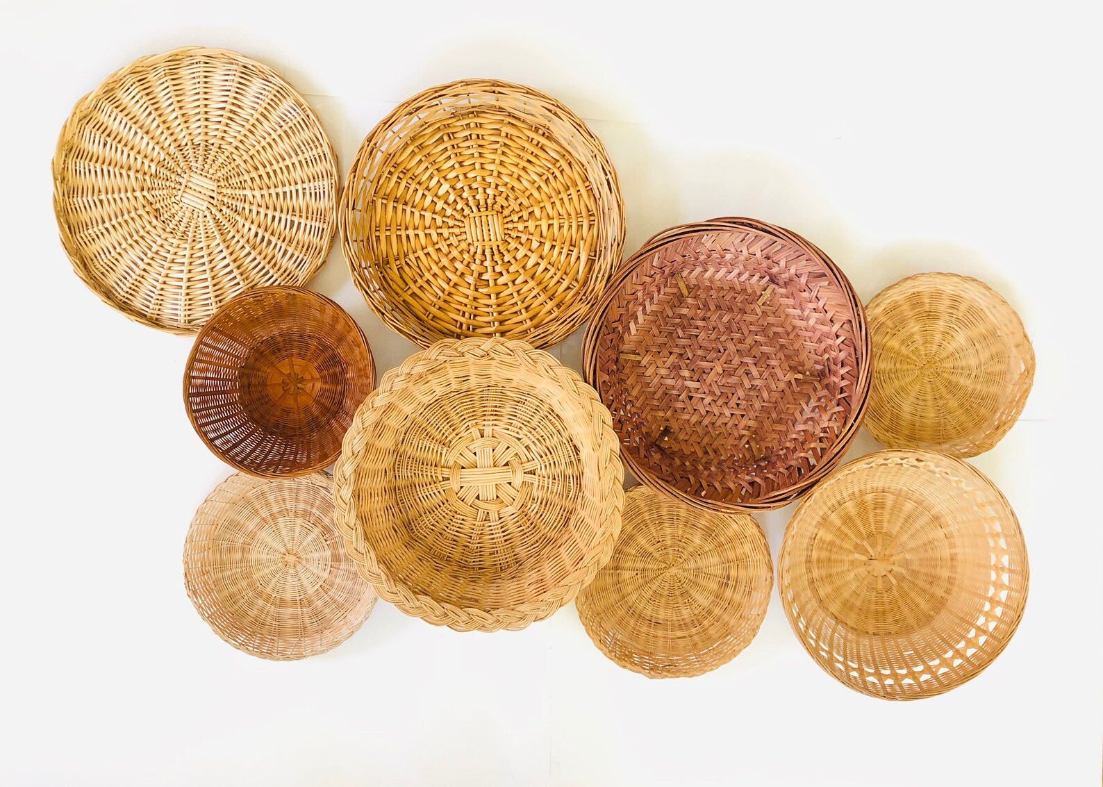 Vintage Basket Wall Collection YOU PICK Bohemian Hippie Etsy