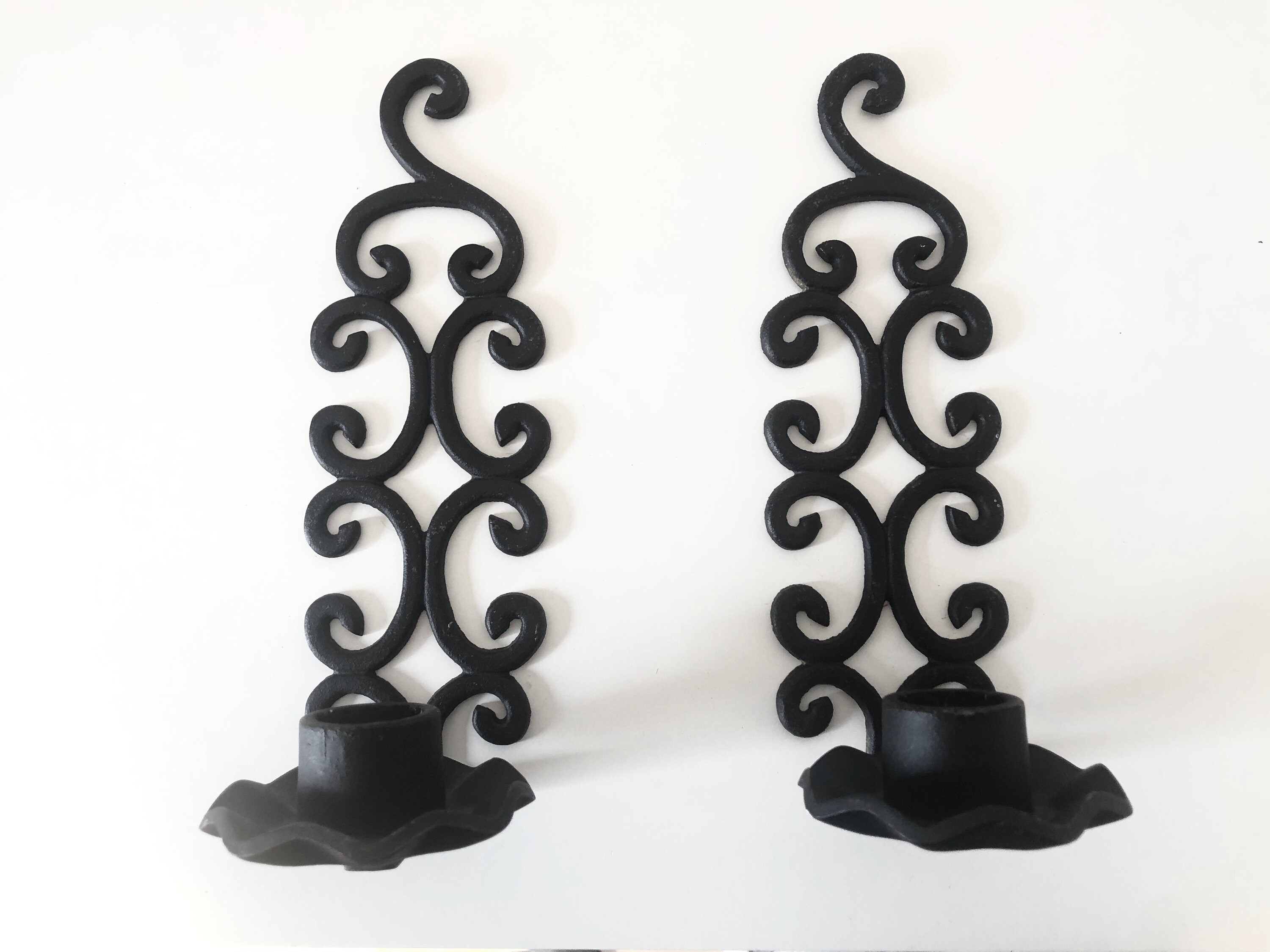 Candleholders Cast Iron Candle Holders Gothic Black Lighting Decor