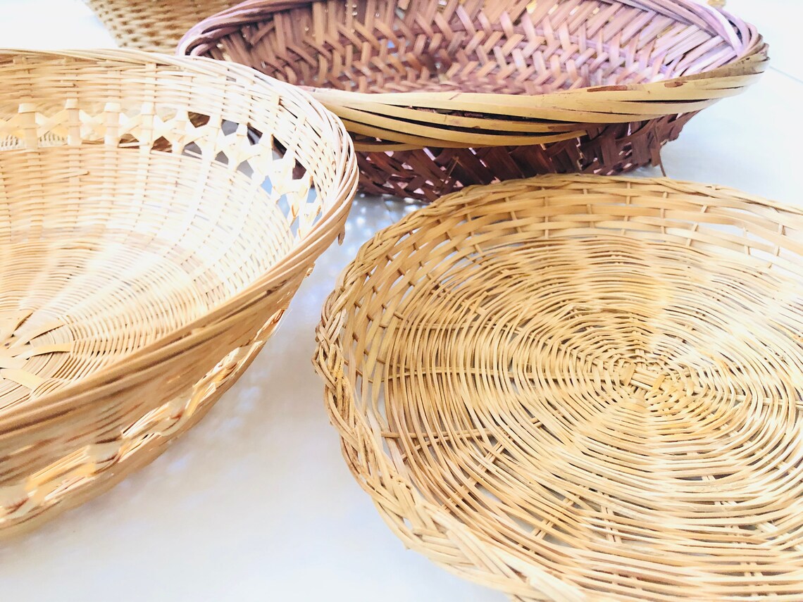 Vintage Basket Wall Collection YOU PICK Bohemian Hippie Etsy