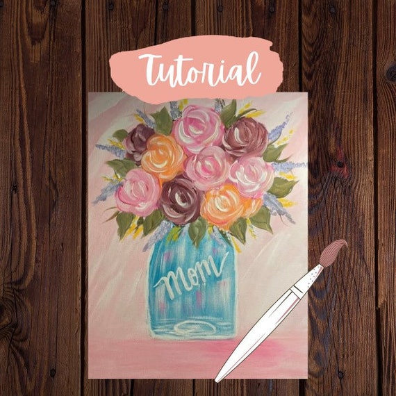 Mothers Day Paint Tutorial Paint Diy Party Ideas Etsy